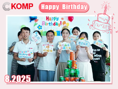 A KOMP celebra os aniversários dos funcionários com carinho e carinho