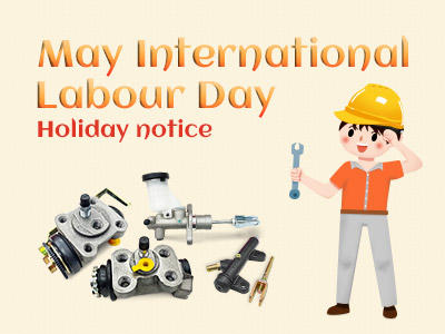 Aviso do feriado do Dia Internacional do Trabalho de 1º de maio